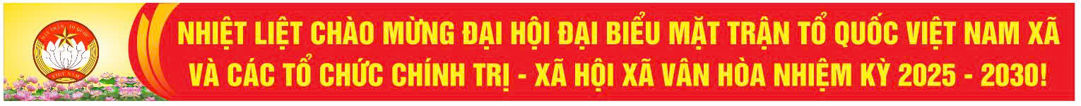 đại hội mt va các tổ chức chính trị xã vân hòa